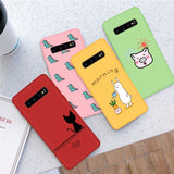 Cartoon Patterned TPU Soft Silicone Heavy Duty Protection Case For Samsung S20 Series