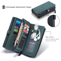 Luxury Zipper Wallet Car Magnetic Leather Case for Samsung S20 Series