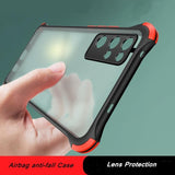 Silicone + Transparent PC Shockproof Case for Samsung S21 S20 Note 20 Series