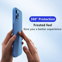 Front Tempered Glass Hard Back Case for iPhone 13 12 11 Pro Max