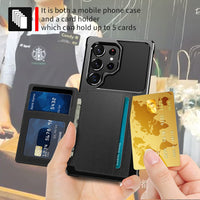 PU Leather Flip Wallet Case for S23 Ultra Plus