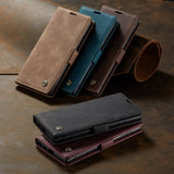 Retro Magnetic Card Holder Wallet Case For Samsung Galaxy S23 Ultra Plus