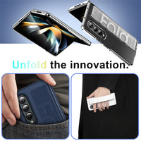 Solid Color Wrist Strap Silicone Case For Samsung Galaxy Z Fold 4 3