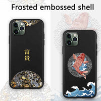 Soft Silicon Matte Cute 3D Relief Pattern Cover for iPhone 11 Pro Max