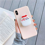 3D Cute Cartoon Drink Bottle Soft Case Holder Cover for iPhone 11 Pro Max  X XR XS Samsung S8 S9 S10
