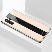 Shockproof Plating TPU PC Glass Mirror Case for Samsung Note 10 9 8 S9 S8 Plus