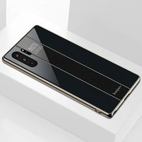 Shockproof Plating TPU PC Glass Mirror Case for Samsung Note 10 9 8 S9 S8 Plus