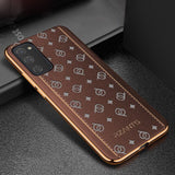 Ultra Thin Electroplate Leather Business Case For Samsung Galaxy S20 FE