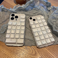 Cute Keyboard Pattern Unique Case For iPhone 14 13 12 series