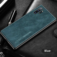 Genuine Oil Wax Leather Heavy Duty Protection Case for Samsung Galaxy S10 Note10 Series