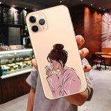 Princess Female Boss Coffee Vogue Girl Mom Baby Soft Cover Case For iPhone 11 Pro Max