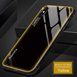 2019 Tempered Glass Phone Case For iphone XS MAX XR X 8 7 6 6s Plus