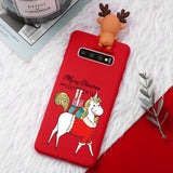 Christmas New Year Deer Santa Claus Case For Samsung Galaxy S10 Series Note 10 Series