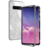 Shell Pattern Magnetic Waterproof Luxury 360 Protective Tempered Glass Cover Case For Samsung S10 & iPhone X Series
