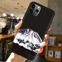 3D Relief Mountain Soft Silicone Case For iPhone SE 2 & 11 Series