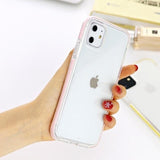 Soft TPU Transparent Shockproof Half-wrapped Case For iPhone 11 Series