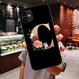 Custom Letter Case Soft TPU Cover Support Wireless Charging for iPhone 11 Pro Max