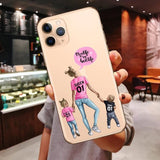 Princess Female Boss Coffee Vogue Girl Mom Baby Soft Cover Case For iPhone 11 Pro Max