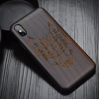 Premium Black Ebony Wood Case For iPhone X XS Max XR