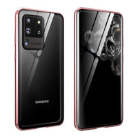 Double Sided Tempered Glass Metal Bumper Magnetic Case for Samsung S20 Series