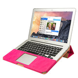 Leather Stand Case For MacBook Air Pro Retina 11 12 13 15 inch