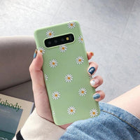 Daisy Flower Candy Color Soft TPU Silicone Case For Samsung Galaxy S20 S10 Series