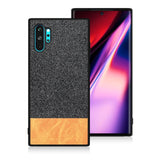 Soft TPU Edge Canvas Back Cover Cloths Fabric Shockproof Case For Samsung Galaxy Note 10 Note 10 Plus