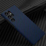 Ultra Slim Contrast Color Carbon Fiber Texture TPU Case For Samsung Galaxy S23 S24 S22 S21 series