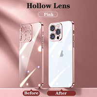 Ultra Thin Clear Plating Case for iPhone 14 13 12 series