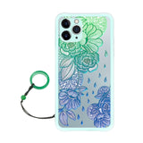 3D Flower Emboss Ultra thin Matte Case For iPhone 12 11Series