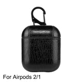 Luxury PU Leather Case with Anti lost Buckle for Airpods Pro 3