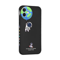 Liquid Silicone Astronaut Spaceship Case for iPhone 13 12 11 Series