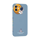 Liquid Silicone Astronaut Spaceship Case for iPhone 13 12 11 Series