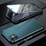 Magnetic 360 Full Protective Back Cover Soft Leather Case For iphone 11 Series