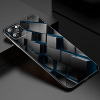 Geometric Patterns Soft TPU Case For iPhone 13 12 11 Series