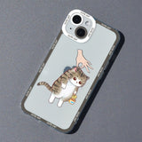 Funny Cute Cat Silicone Case for iPhone 14 13 12 series