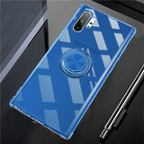 Transparent Ejectable Ring Soft Silicone Airbag Case For Samsung Galaxy Note 10 Plus S10 Plus
