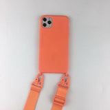 Travel Lanyard Silicone Cover with Neck Strap for iPhone 11