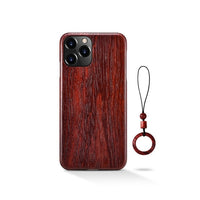 100% Natural Real Wood Bamboo Hard Slim Wooden Case for iPhone 12 Series