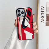 3D Emboss High Quality Sneakers Sport Shoes Case For iPhone 14 13 12 series