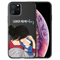 Super Dad Mom Baby Girl Twin Shell High Quality Soft Silicone TPU Case For iPhone 11 11 Pro Max