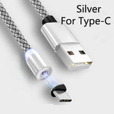 360 Degree Rotate Magnetic Type-C Fast Charging Cable For LG Samsung Phone