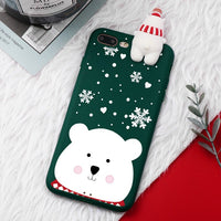 Christmas Cartoon Matte Case For iPhone XR 11 Pro XS Max X 5 5S
