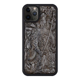 Luxury Carved 3D Stereo Ebony Wood TPU Full Protective Case For iPhone 11 Pro Max