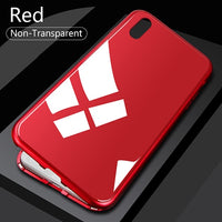 Magnetic Case for iPhone X XS Max XR 7 8 Plus + 1 Free Front Glass