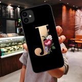 Custom Letter Case Soft TPU Cover Support Wireless Charging for iPhone 11 Pro Max