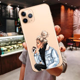 Princess Female Boss Coffee Vogue Girl Mom Baby Soft Cover Case For iPhone 11 Pro Max