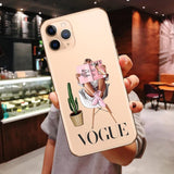 Princess Female Boss Coffee Vogue Girl Mom Baby Soft Cover Case For iPhone 11 Pro Max