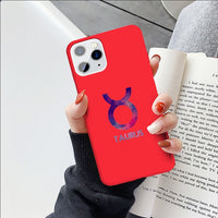 Zodiac Sign Soft Silicone Phone Case For iPhone 11 Series