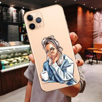 Princess Female Boss Coffee Vogue Girl Mom Baby Soft Cover Case For iPhone 11 Pro Max